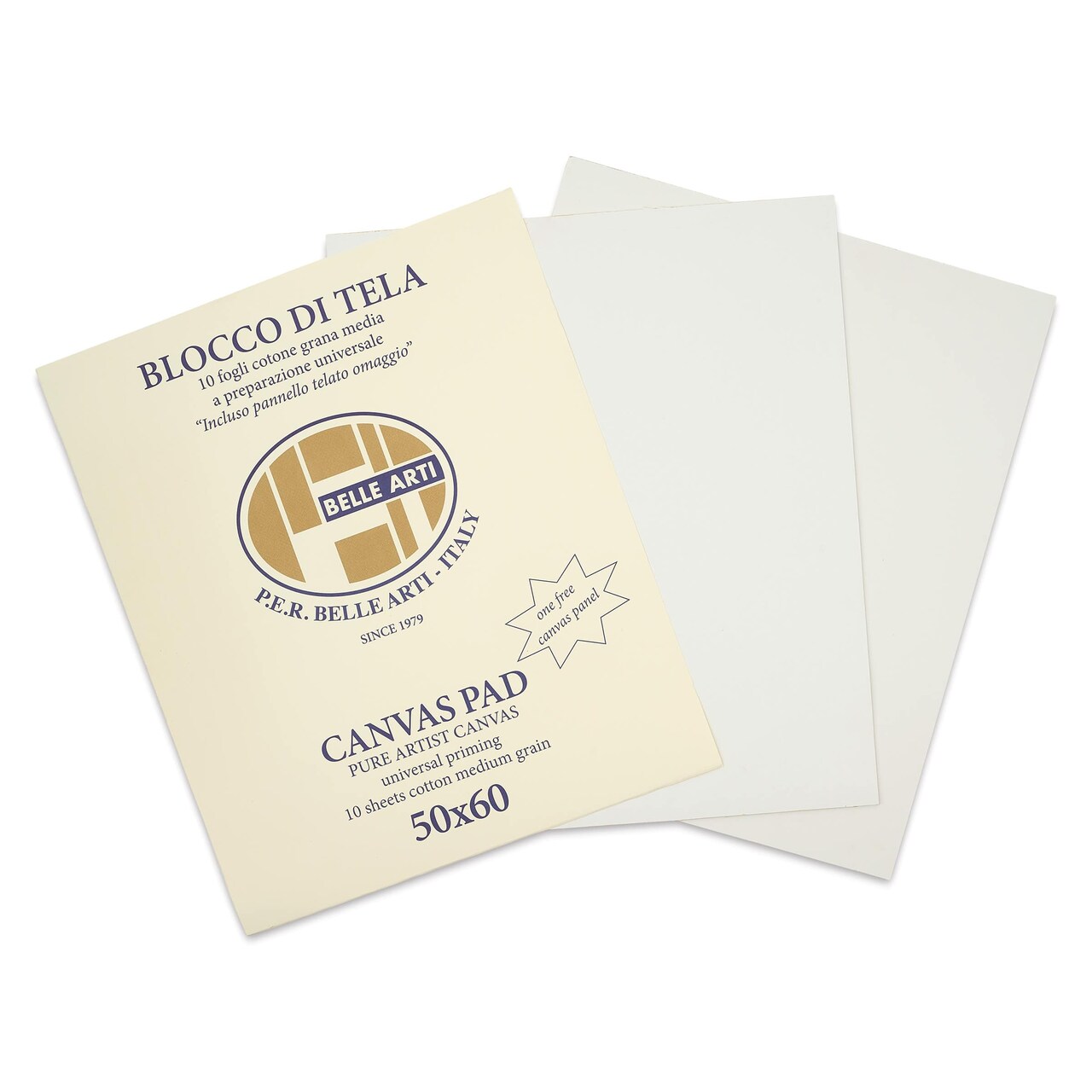 Belle Arti Acrylic Primed Canvas Pad - 19.7" x 23.6", 10 Sheets